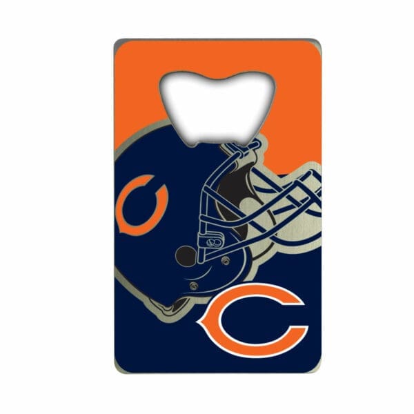 Chicago Bears Credit Card Style Bottle Opener 2 x 3.25 1